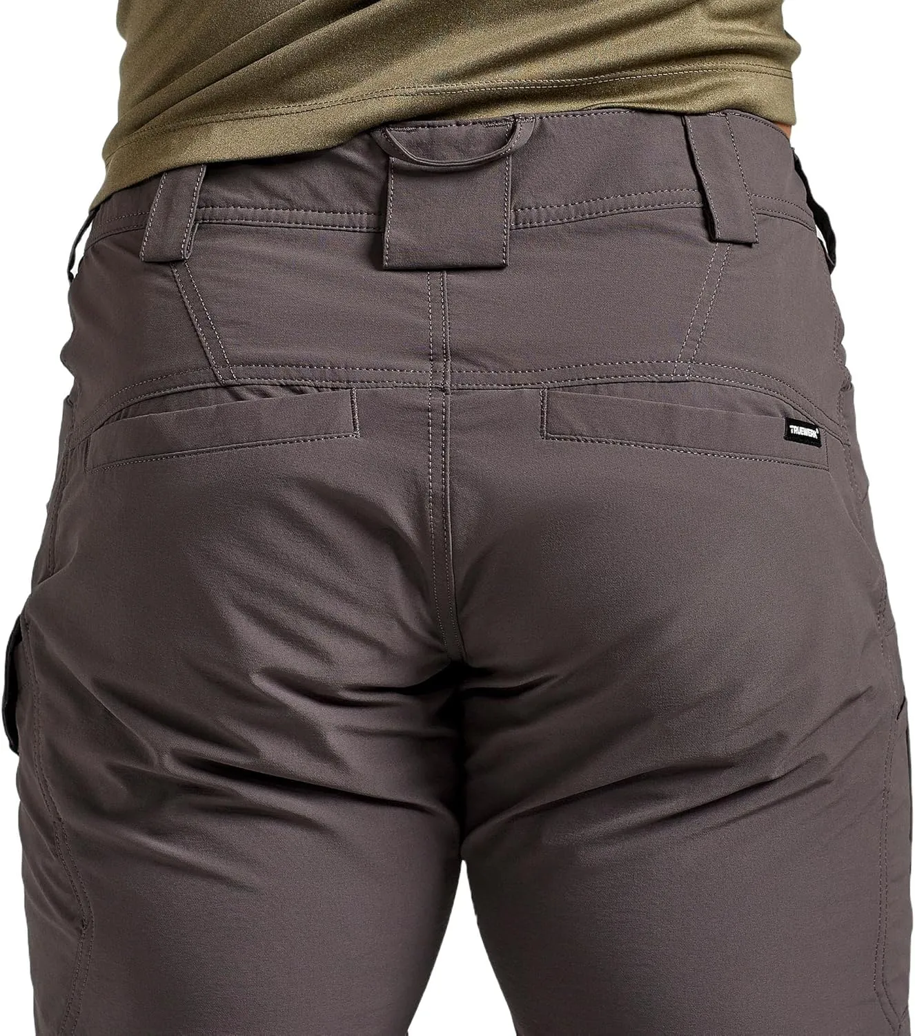 TRUEWERK Men’s Work Shorts - T1 Werkshorts, Moisture Wicking, Multi-Pocket, Tactical Cargo Shorts with 4-Way Stretch