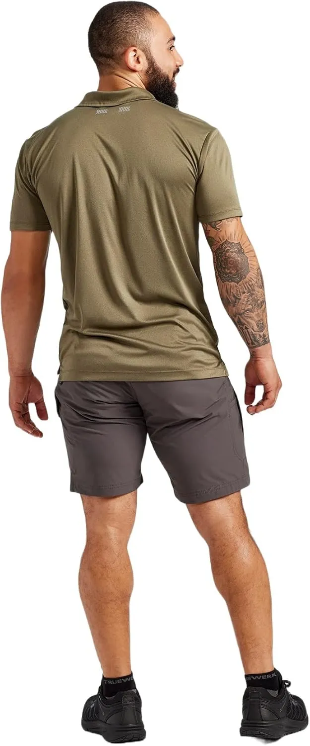 TRUEWERK Men’s Work Shorts - T1 Werkshorts, Moisture Wicking, Multi-Pocket, Tactical Cargo Shorts with 4-Way Stretch