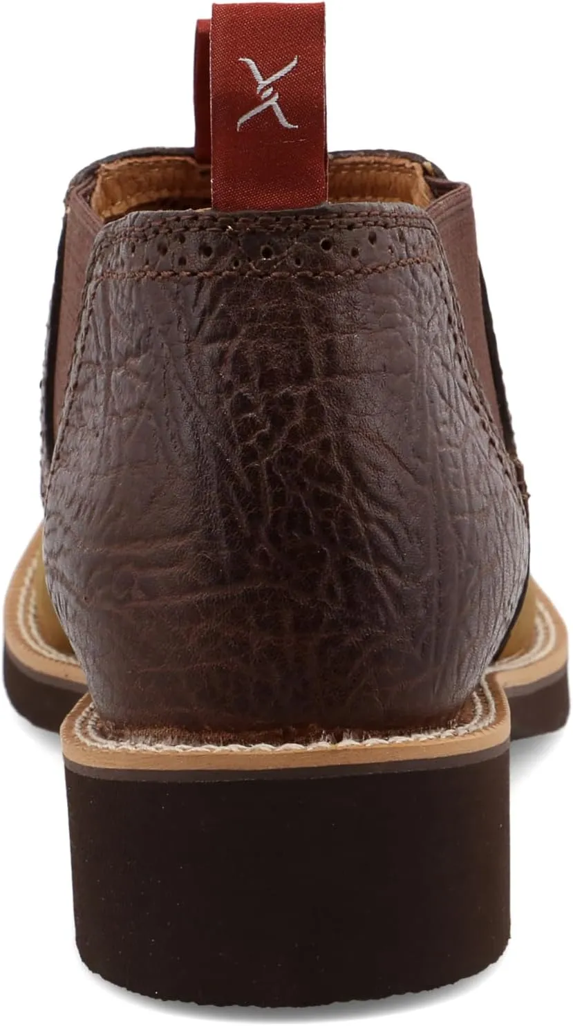 Twisted X 10" Cowboy Square Toe Boots For Men - Square Toe Work Boot Handcrafted with Full-Grain Leather, Air-mesh Lining, Rubber Outsole, Removable Footbed, and Composite Insole