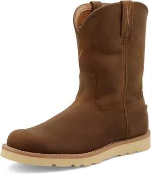 Twisted X Men's 10" Work Pull On Wedge Sole Boot, Round Toe
