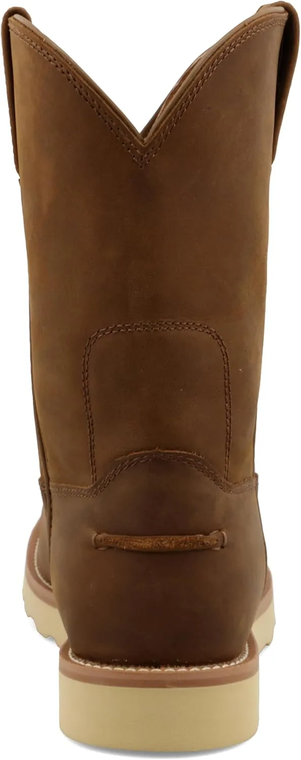 Twisted X Men's 10" Work Pull On Wedge Sole Boot, Round Toe