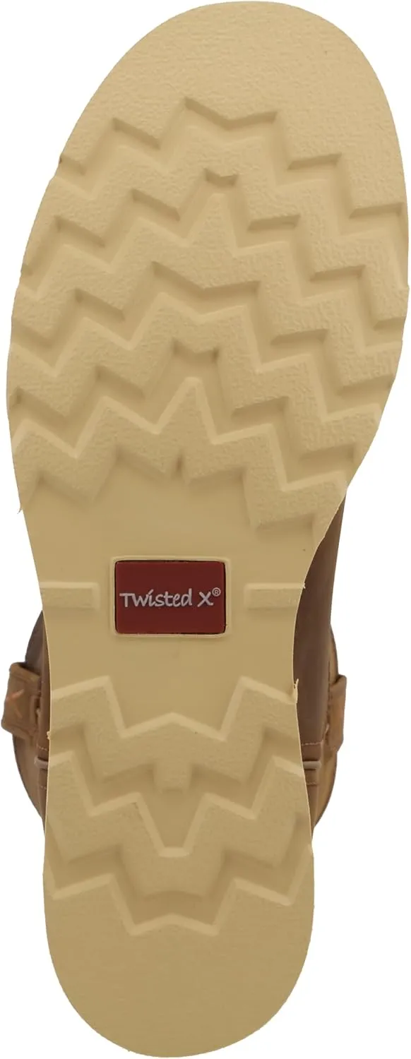 Twisted X Men's 10" Work Pull On Wedge Sole Boot, Round Toe