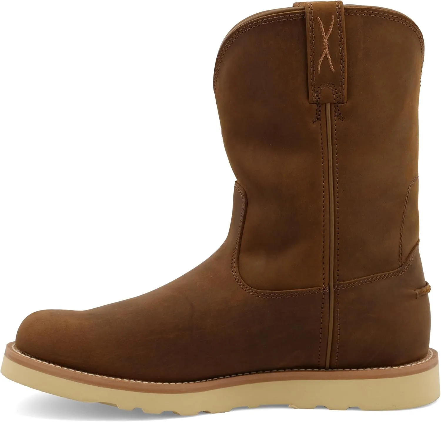 Twisted X Men's 10" Work Pull On Wedge Sole Boot, Round Toe