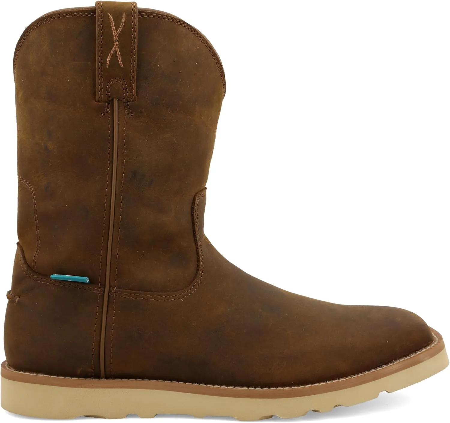 Twisted X Men's 10" Work Pull On Wedge Sole Boot, Square Toe