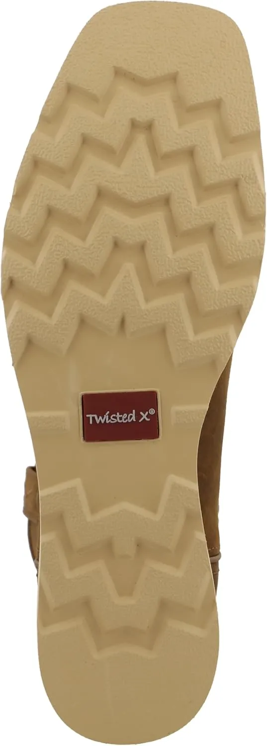 Twisted X Men's 10" Work Pull On Wedge Sole Boot, Square Toe