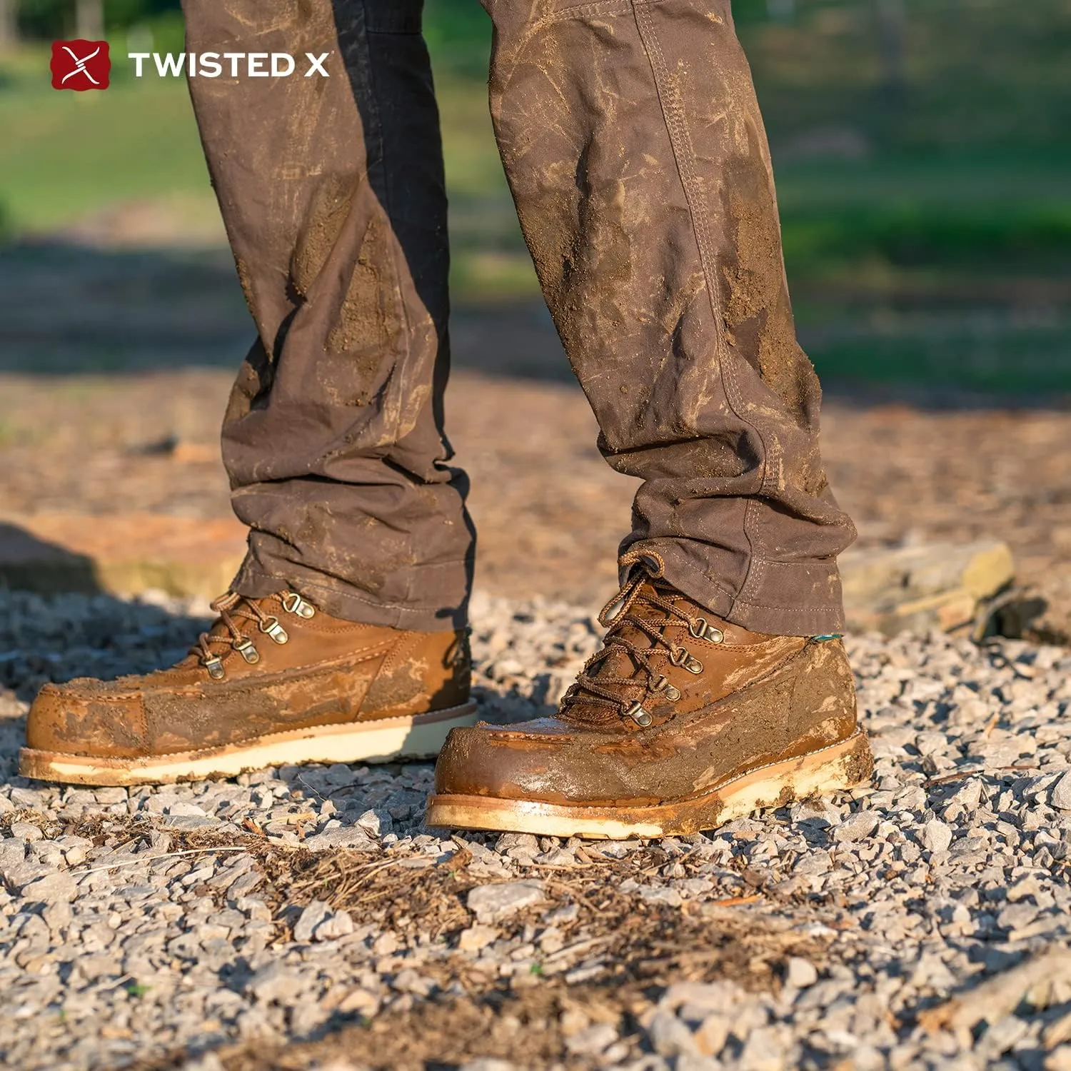 Twisted X Men's 11" Pull On Work Boot, Moc Toe Nano Toe with CellStretch