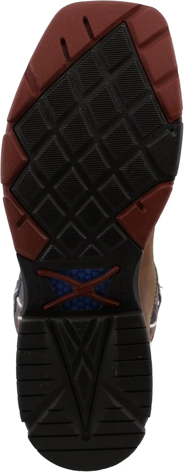 Twisted X Men's 11" Pull On Work Boot, Moc Toe Nano Toe with CellStretch