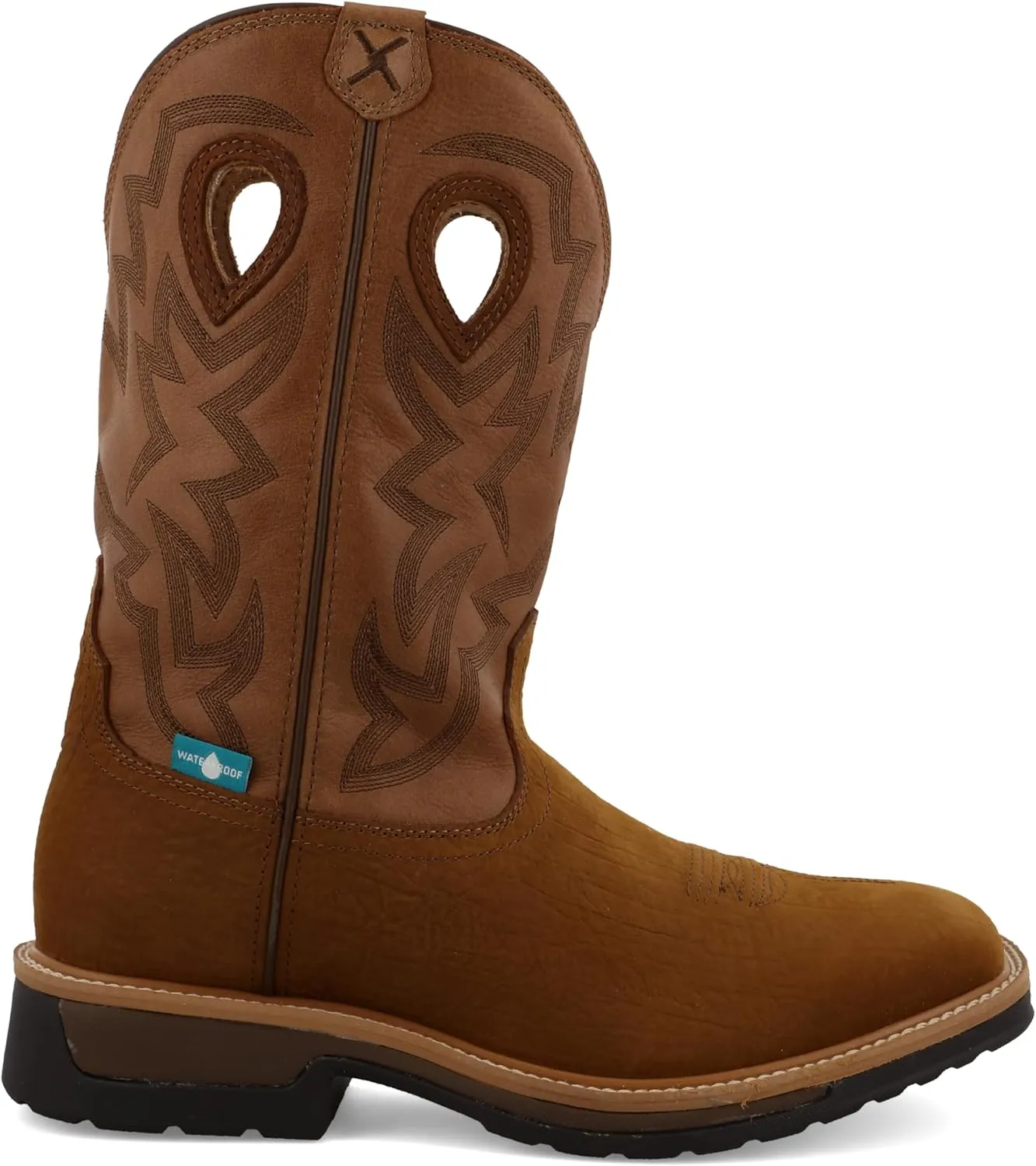 Twisted X Men's 11" Pull On Work Boot, Moc Toe Nano Toe with CellStretch