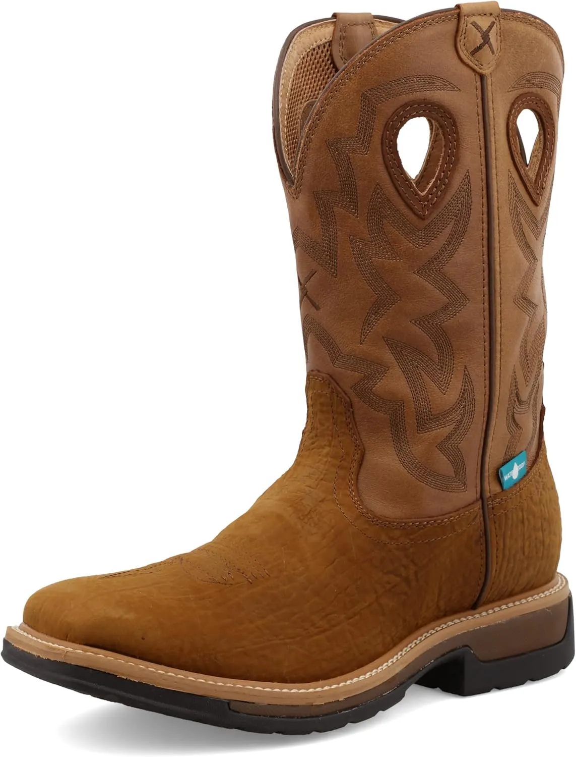 Twisted X Men's 11" Pull On Work Boot, Moc Toe Nano Toe with CellStretch
