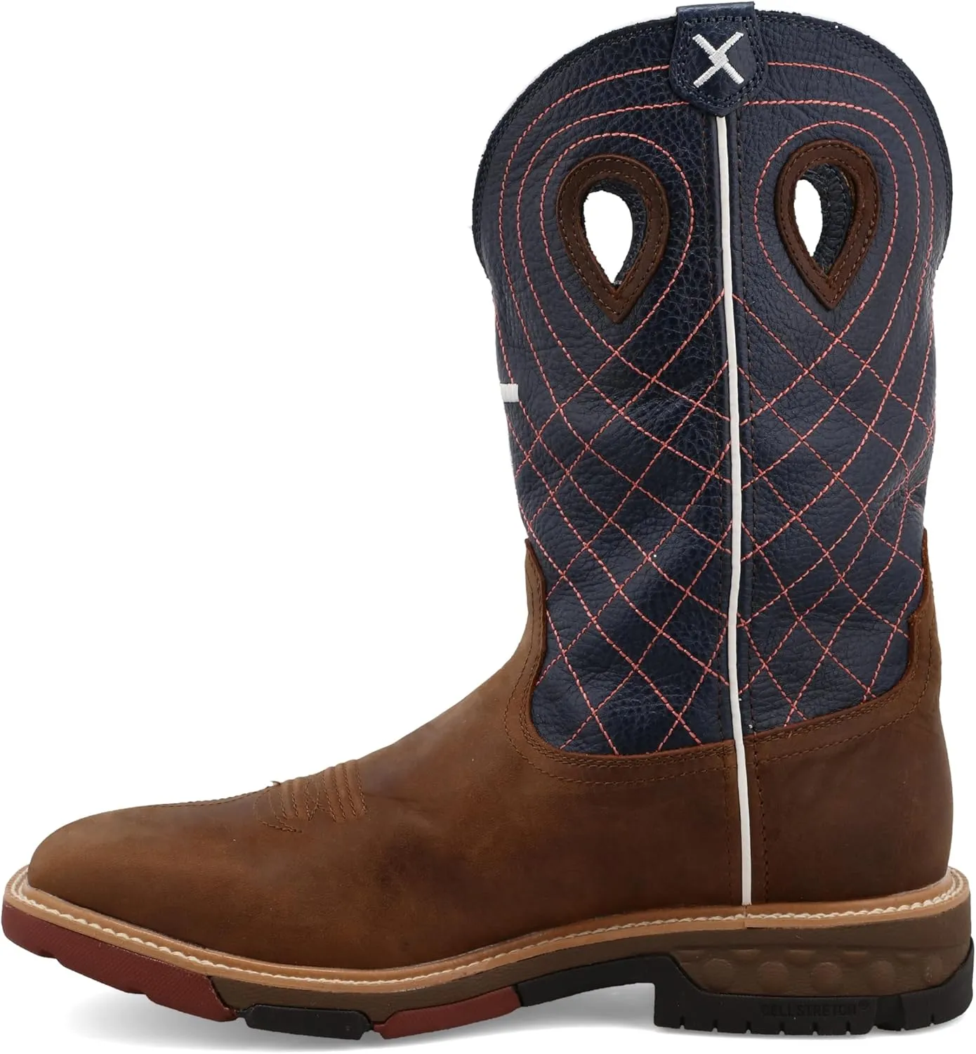 Twisted X Men's 11" Pull On Work Boot, Moc Toe Nano Toe with CellStretch