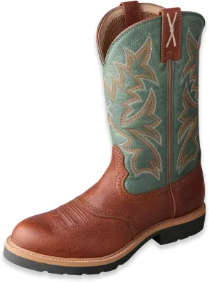 Twisted X Men's 11" Pull On Work Boot, Moc Toe Nano Toe with CellStretch