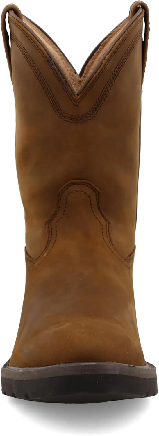Twisted X Men's 12" Western Work Boot, Square Toe with CellStretch