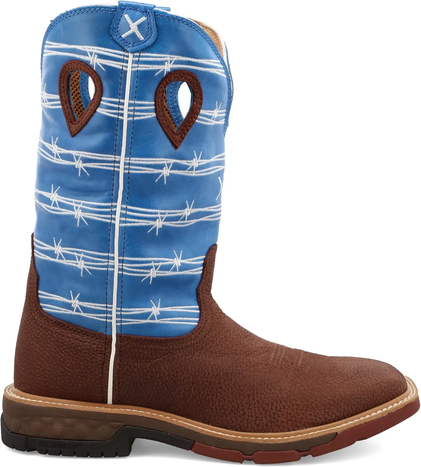 Twisted X Men's 12" Western Work Boot with CellStretch