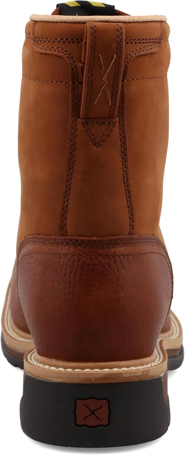 Twisted X Men's 8" Steel Toe Lite Western Work Lacer