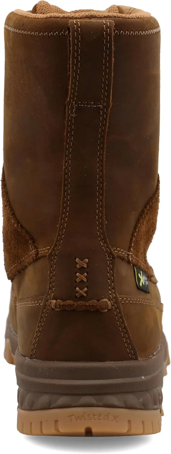Twisted X Men's 8" Work Boot, Moc Toe Composite Toe with CellStretch