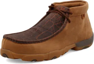 Twisted X Men's Work Chukka Driving Moc, Moc Toe Nano Toe with CellSole, Tan & Spice, 8 M