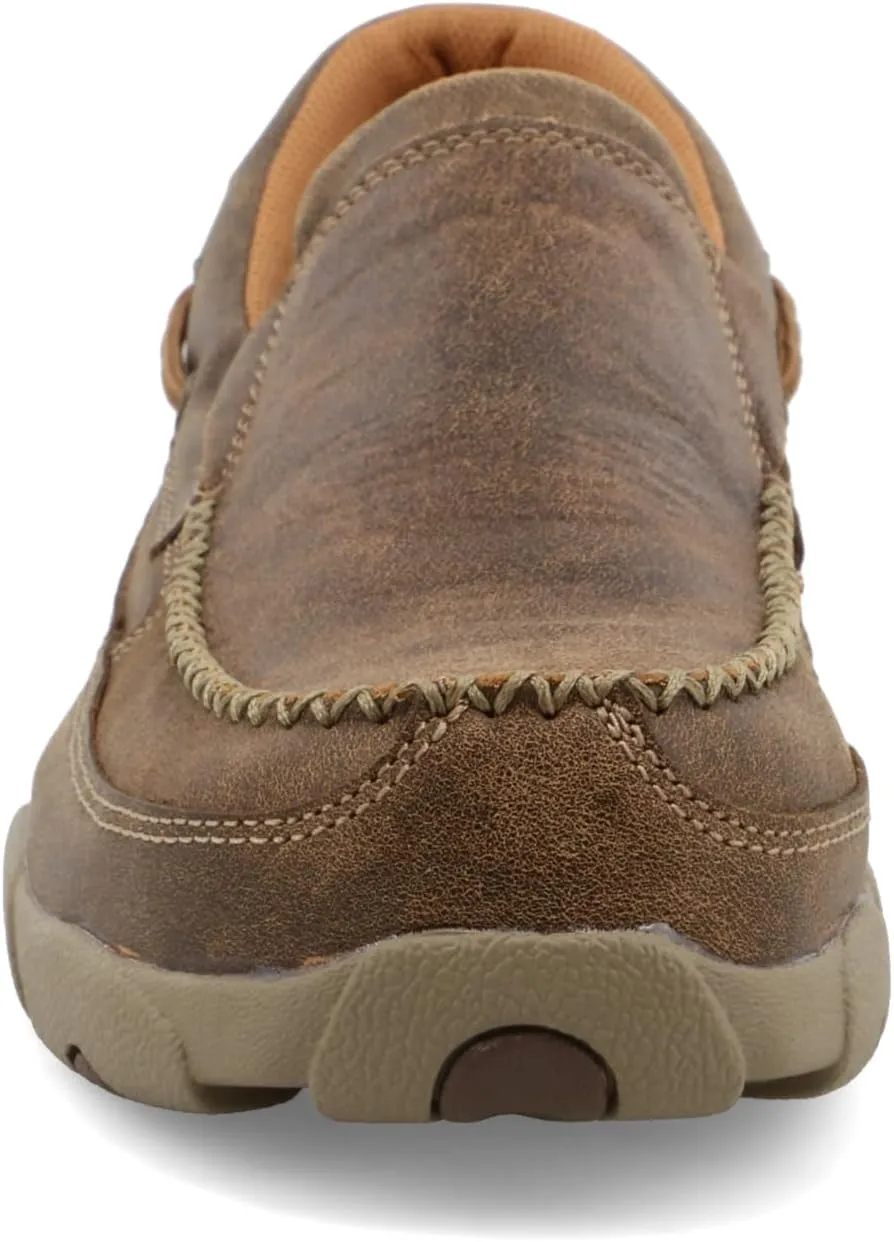 Twisted X Men's Work Slip-On Driving Moc, Moc Toe Composite Toe