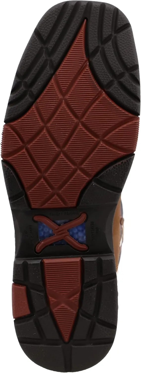 Twisted X Women's 11" Western Work Boot, Square Toe Alloy Toe with CellStretch