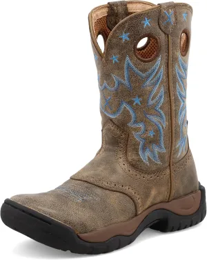Twisted X Women's 9" All Around Work Boot - Versatile Women's Western Work Boots - Water Resistant Oiled Leather Shaft, Made for Barn Use