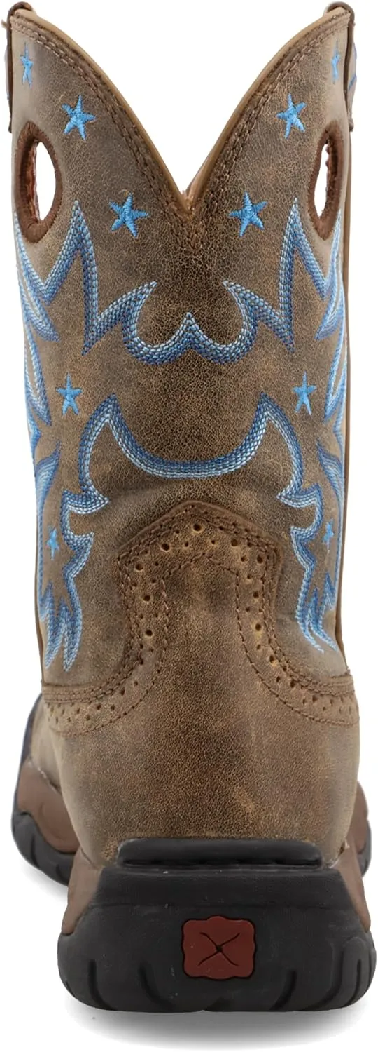 Twisted X Women's 9" All Around Work Boot - Versatile Women's Western Work Boots - Water Resistant Oiled Leather Shaft, Made for Barn Use
