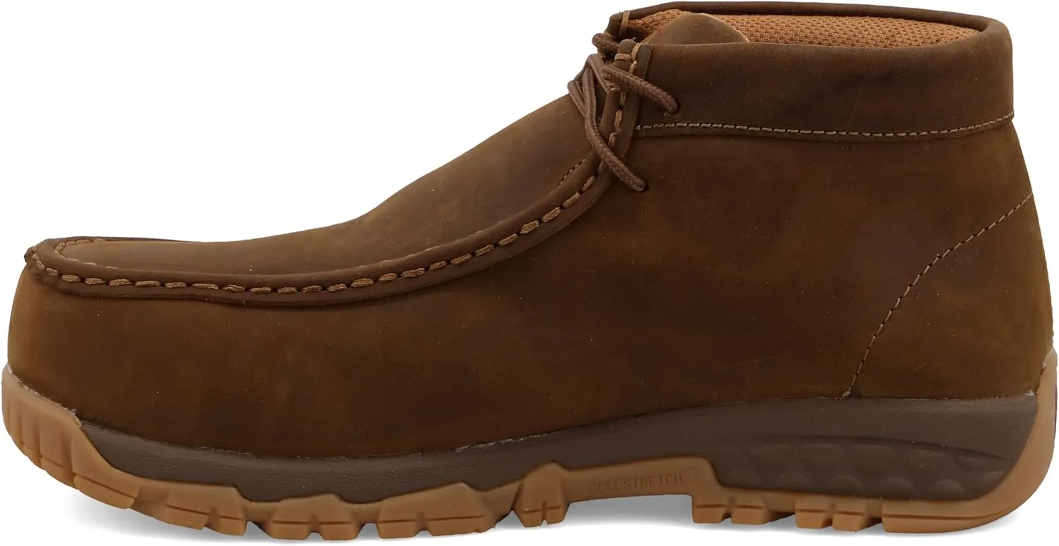 Twisted X Women's Work Chukka Driving Moc, Moc Toe Composite Toe with CellStretch