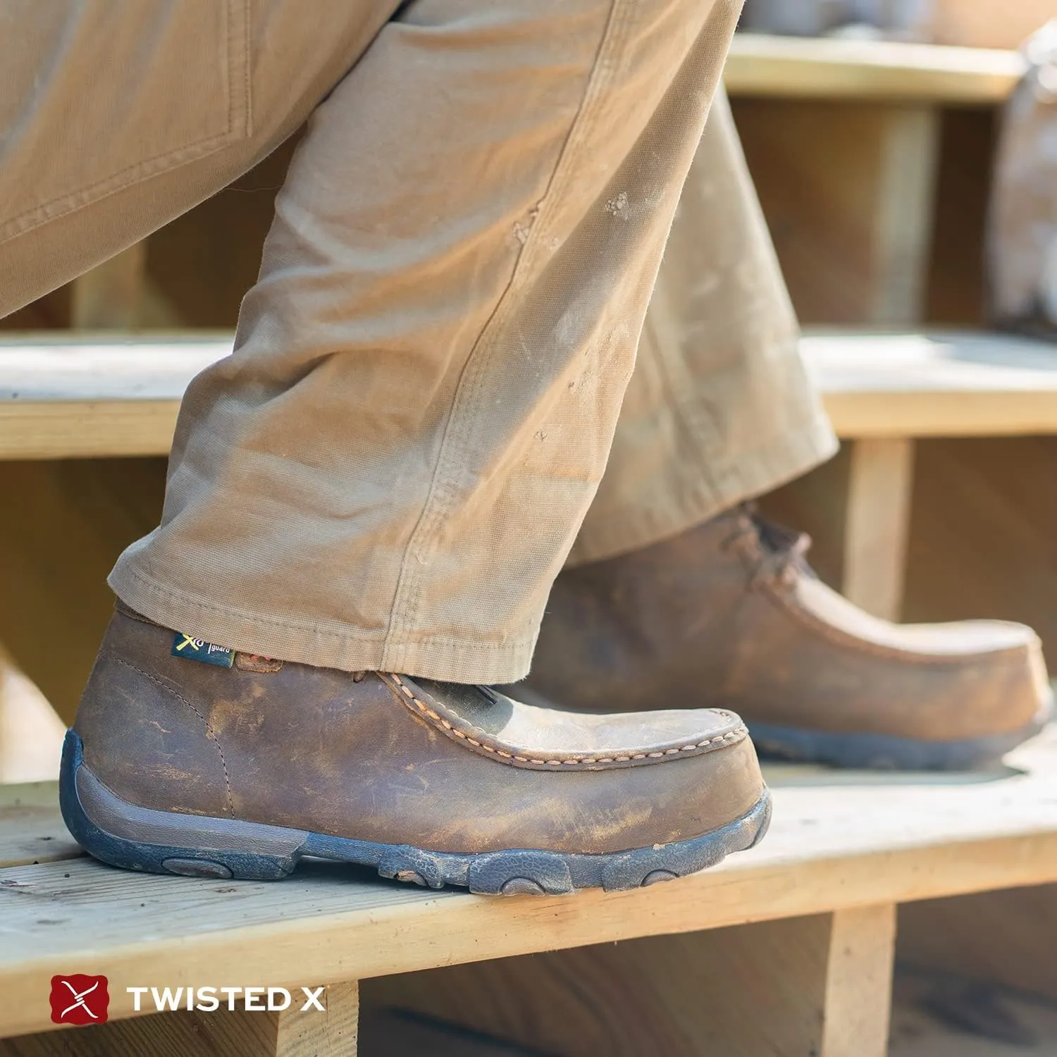 Twisted X Women's Work Chukka Driving Moc, Moc Toe Composite Toe