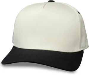 Two-Tone Blank Snapback Hat - Classic Blank Trucker Hat for Men & Women - Minimalist Baseball Cap with Foam Front