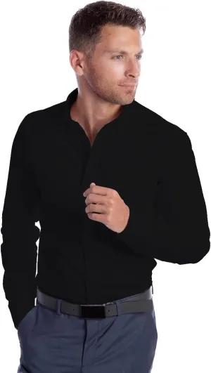 Ultimate Dress Shirts for Men | Meant to be Worn Without a Tie - Mens Dress Shirts | Slim or Regular | XS - 3XL