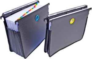 Ultimate Office MagniFile High-Capacity Hanging File Folders, 5" Expanding Files With Silicone Rubber Gussets and Sewn Nylon Edges (Set of 2)