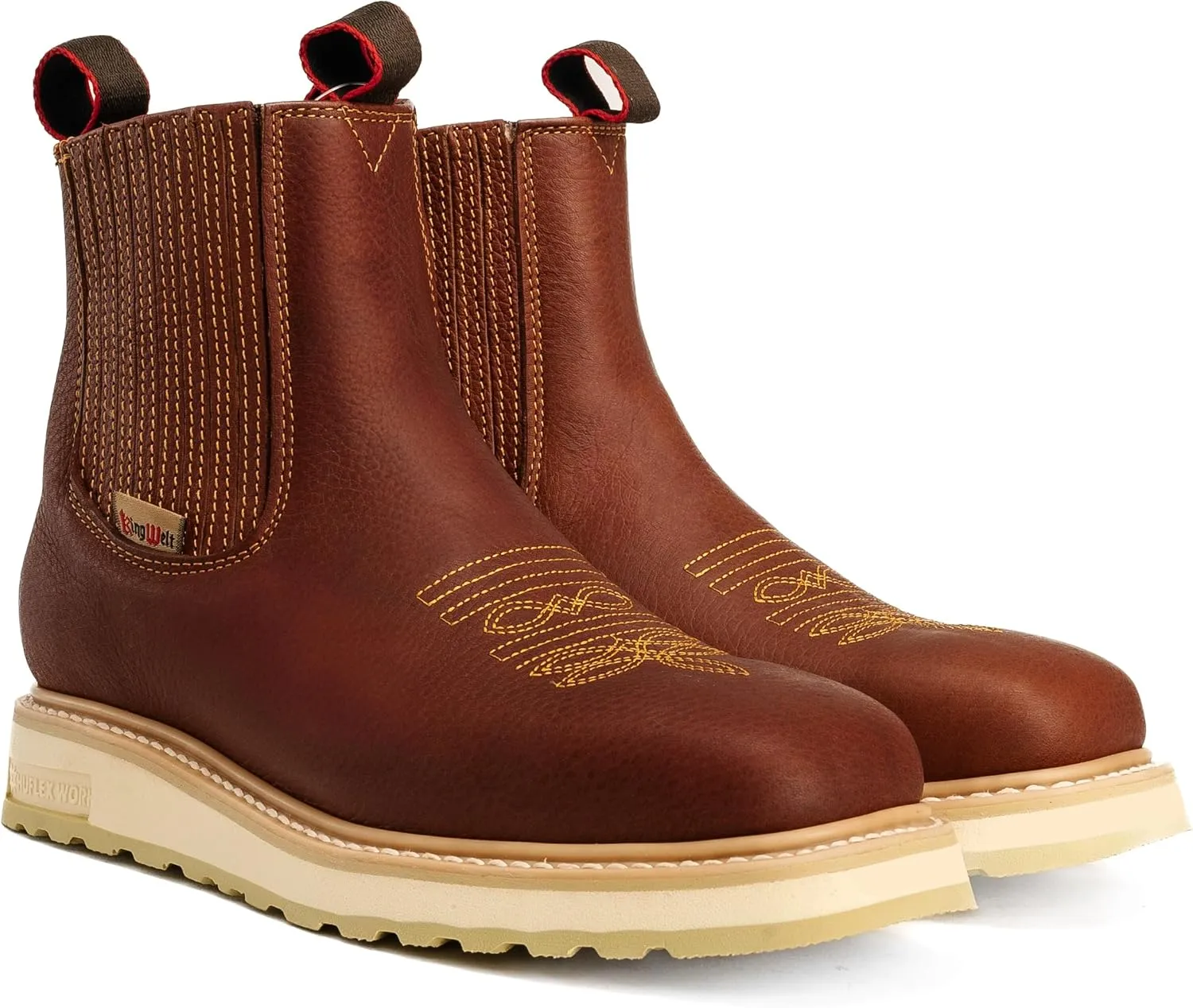 Ultra Flex Double Density Lightweight Men Work Boots - Full Grain Leather, All Around Work