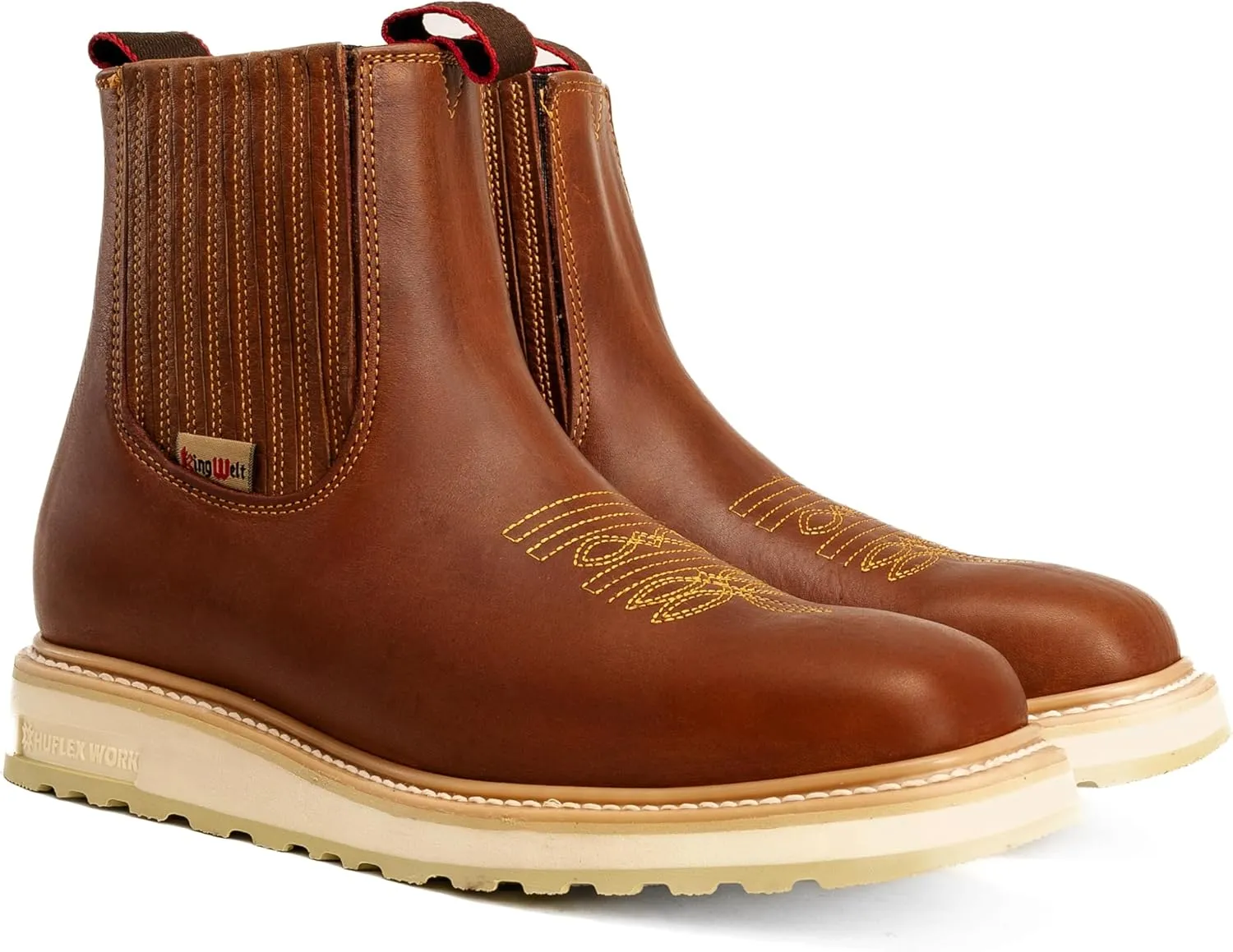 Ultra Flex Double Density Lightweight Men Work Boots - Full Grain Leather, All Around Work