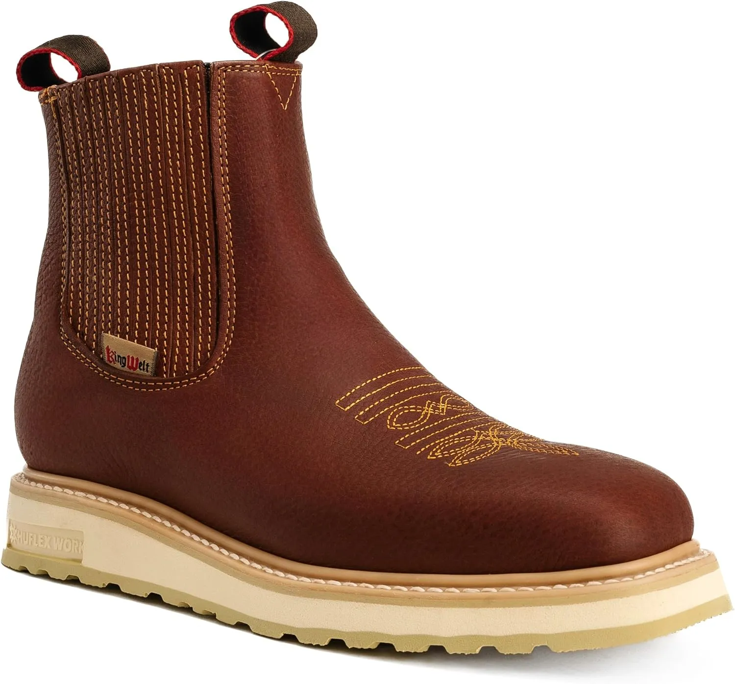 Ultra Flex Double Density Lightweight Men Work Boots - Full Grain Leather, All Around Work