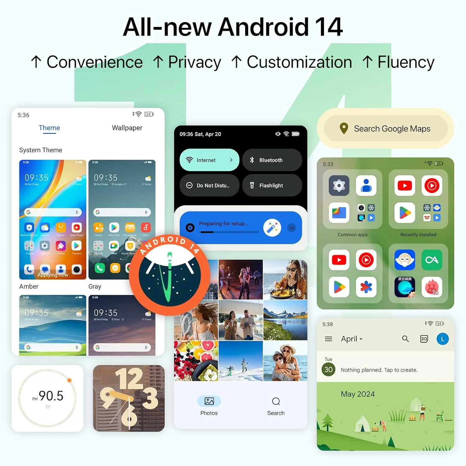 UMIDIGI G9 5G Unlocked Phone, Android 14 Cell Phone, 5G Dual SIM, 12(6 6) GB  128GB/1TB TF Expand, 6.75" HD  90Hz Display, 50MP Camera, AI Face & Fingerprint Unlock, 5000mAh Android Phone Green
