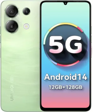 UMIDIGI G9 5G Unlocked Phone, Android 14 Cell Phone, 5G Dual SIM, 12(6 6) GB  128GB/1TB TF Expand, 6.75" HD  90Hz Display, 50MP Camera, AI Face & Fingerprint Unlock, 5000mAh Android Phone Green