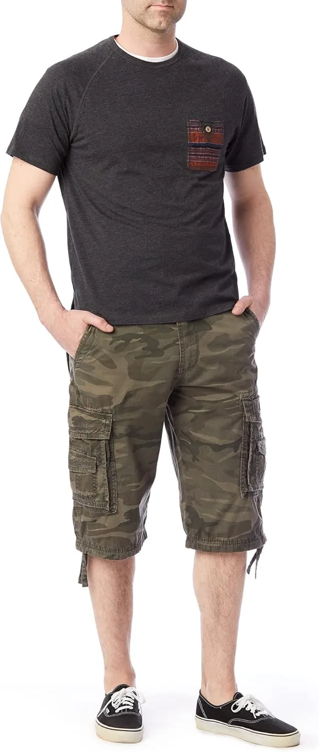 Unionbay Men's Cordova Belted Messenger Cargo Short - Reg and Big and Tall Sizes