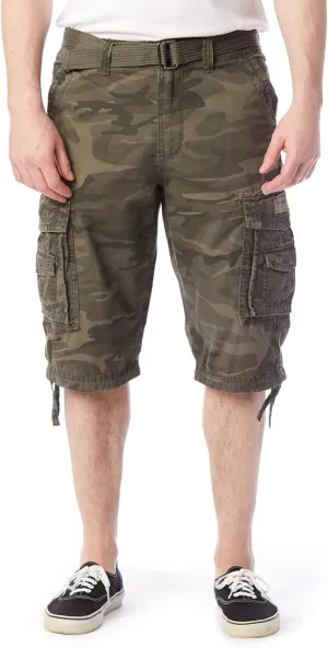 Unionbay Men's Cordova Belted Messenger Cargo Short - Reg and Big and Tall Sizes