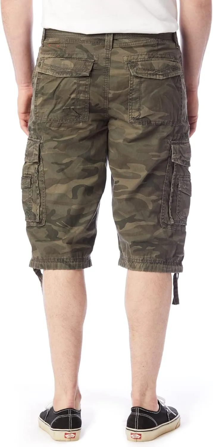 Unionbay Men's Cordova Belted Messenger Cargo Short - Reg and Big and Tall Sizes
