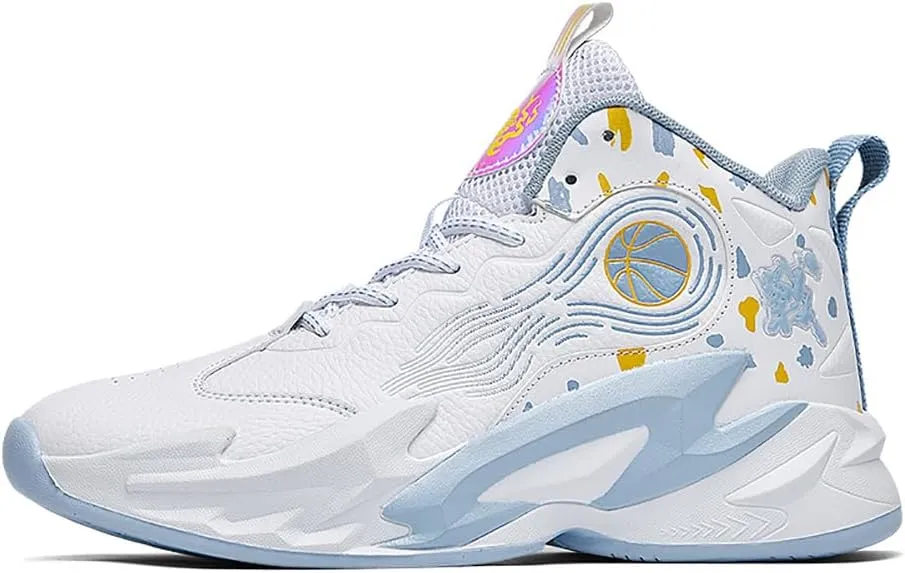 Unisex High Top Professional Outdoor Sports Sneakers Athletic Running Lightweight Non Slip Basketball Shoes