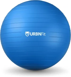 URBNFit Exercise Ball - Yoga Ball in Multiple Sizes for Workout, Pregnancy, Stability - Anti-Burst Swiss Balance Ball w/Quick Pump - Fitness Ball Chair for Office, Home, Gym