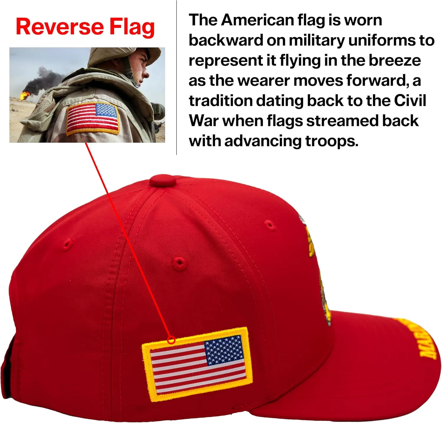 US Marine Corps Hat for Men, Official Licensed USMC Veteran Hat Embroidered Marines Semper Fi Baseball Cap