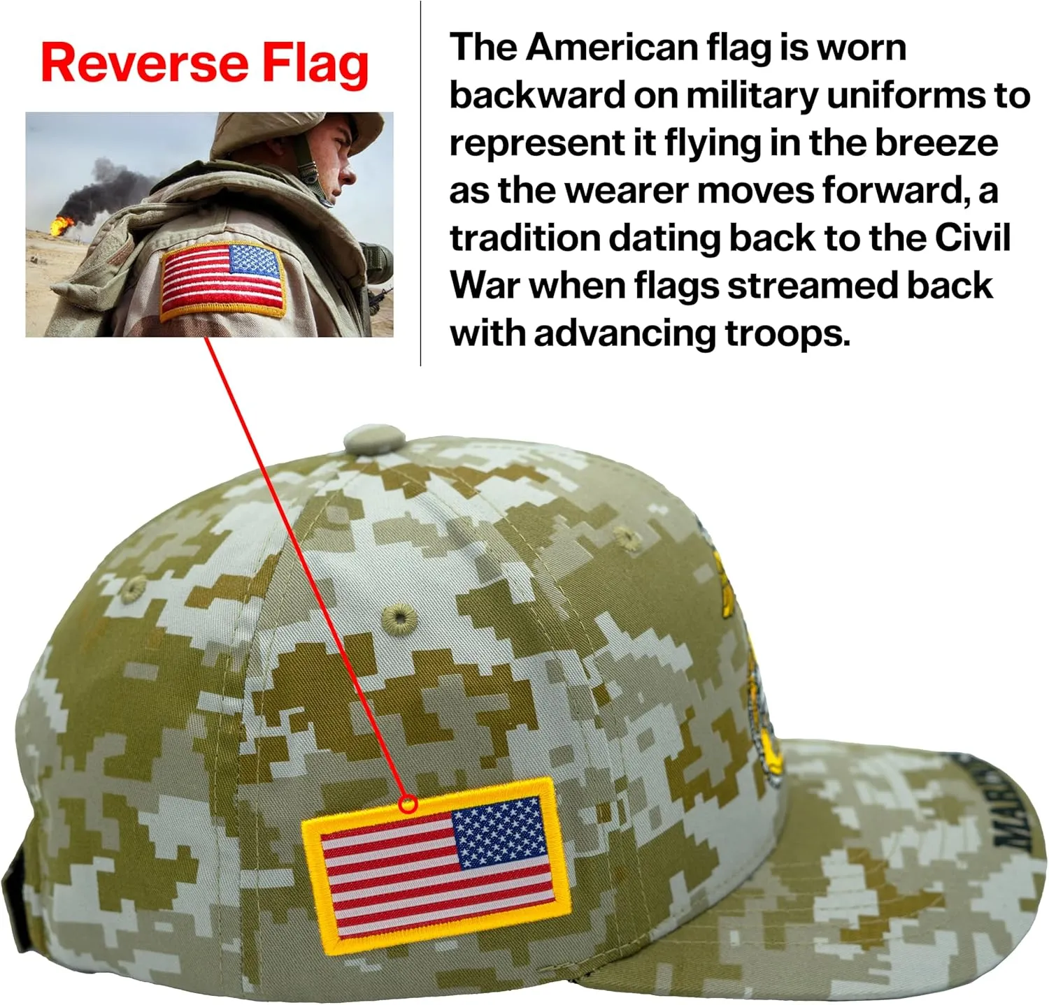 US Marine Corps Hat for Men, Official Licensed USMC Veteran Hat Embroidered Marines Semper Fi Baseball Cap