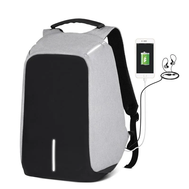 USB Charge Anti-Theft Backpack Water-resistent