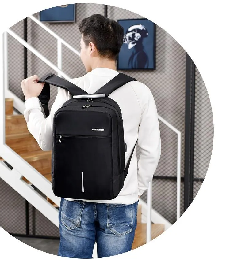 USB Charging Anti Theft Waterproof Travel Backpack with Customs Lock