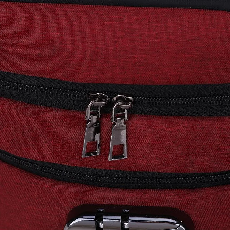 USB Charging Anti Theft Waterproof Travel Backpack with Customs Lock