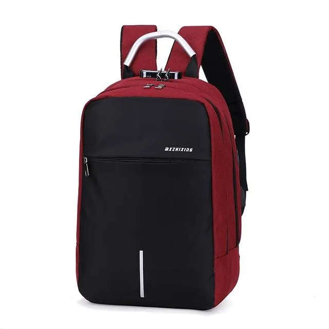 USB Charging Anti Theft Waterproof Travel Backpack with Customs Lock