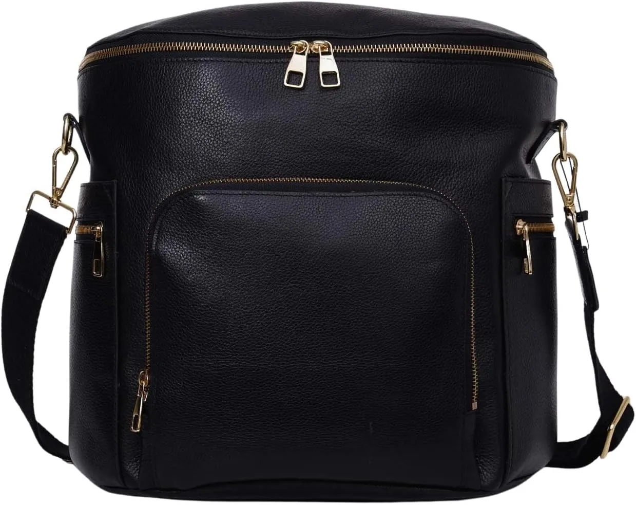 USRA Premium Genuine Leather Diaper Bag Multifunctional Backpack Crossbody for Woman, Baby, Nurse Bag Large Capacity for Travel, Work with Changing Pad Insulated Bottle Holder
