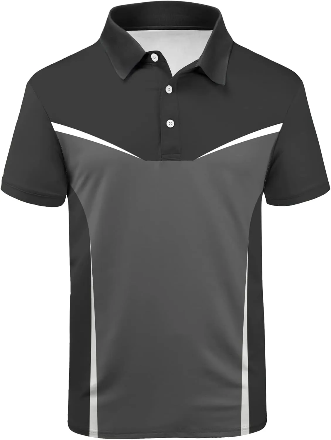 V VALANCH Mens Polo Shirts Short Sleeve Moisture Wicking Golf Tennis Polo Casual Shirts