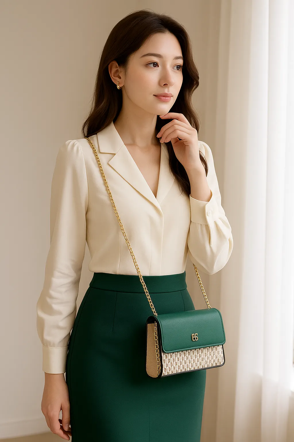 Veloria™ Classic Square Messenger Bag