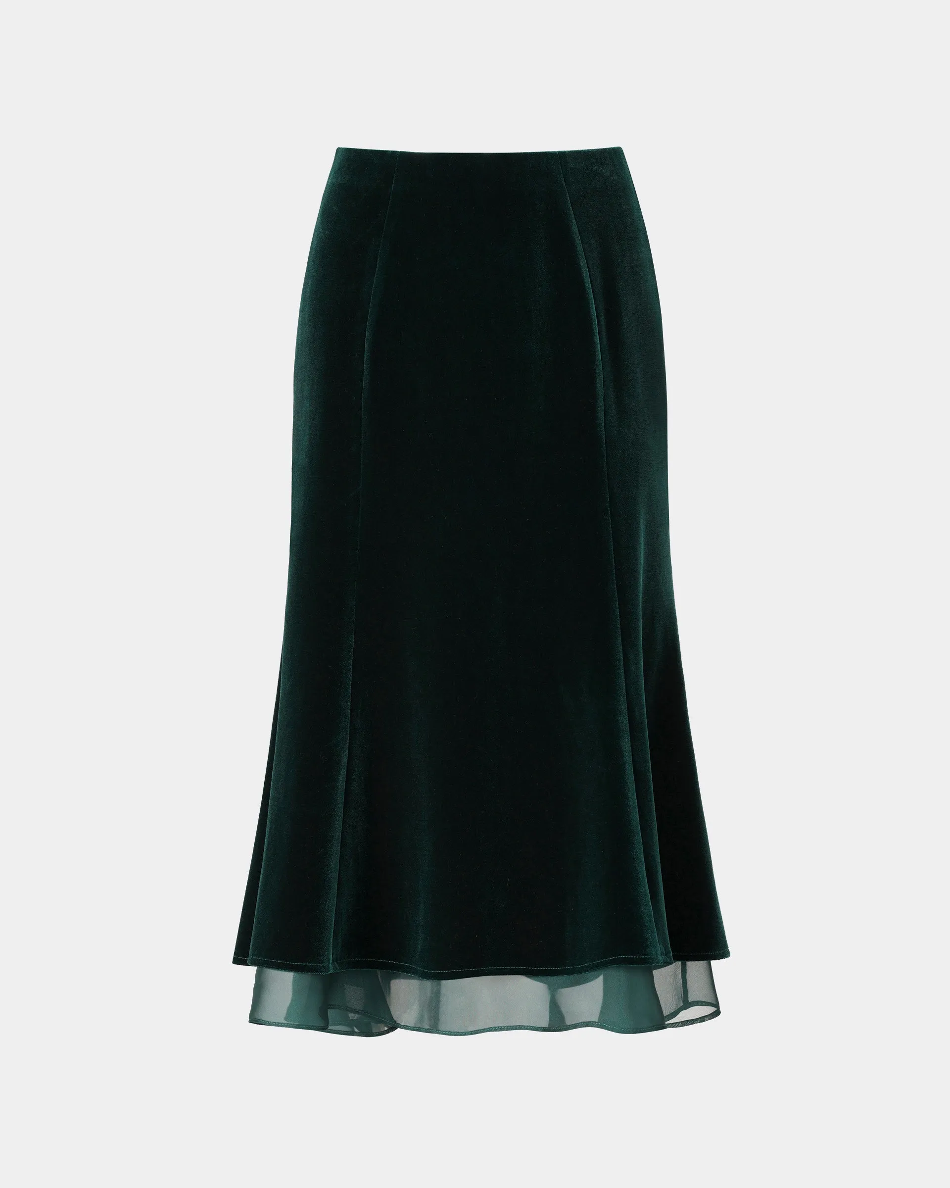 Velvet Midi Skirt