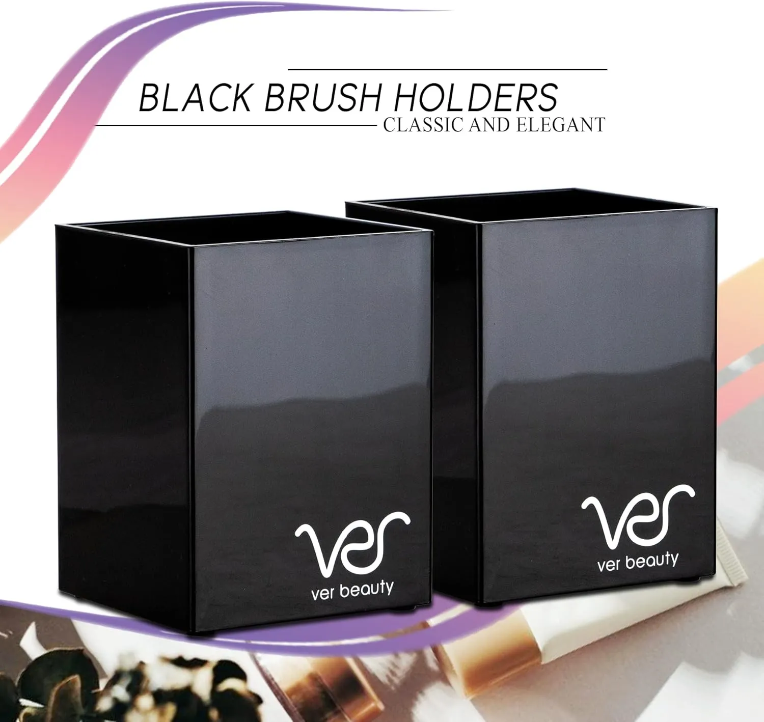 Ver Beauty Professional Train Makeup Case Organizer (Black Crystal)